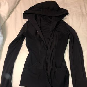 Black lululemon athletic jacket